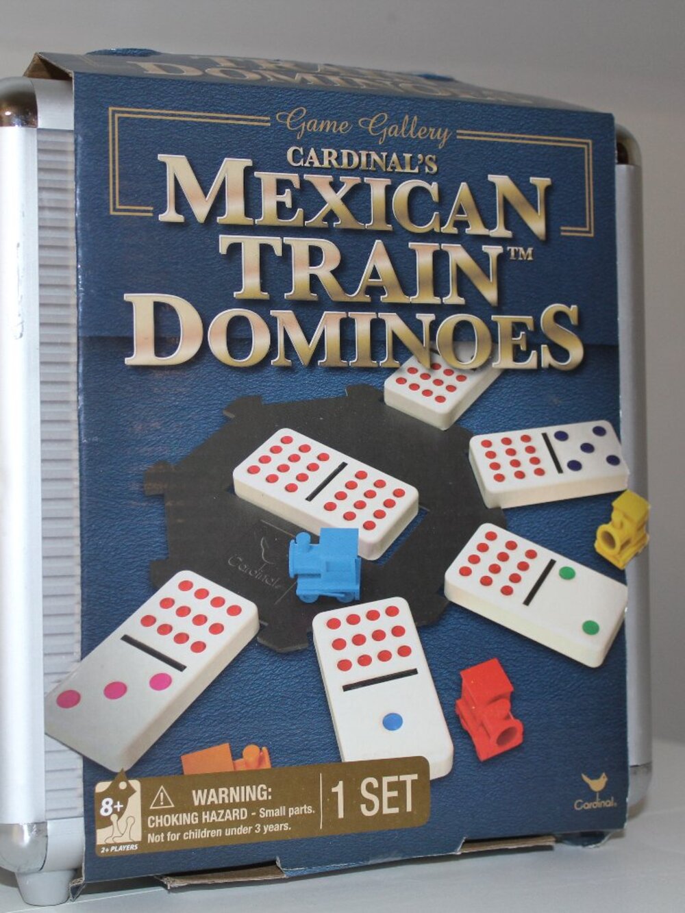 Game Gallery Cardinal's Mexican Train Dominoes Aluminum Carry Case Brand New